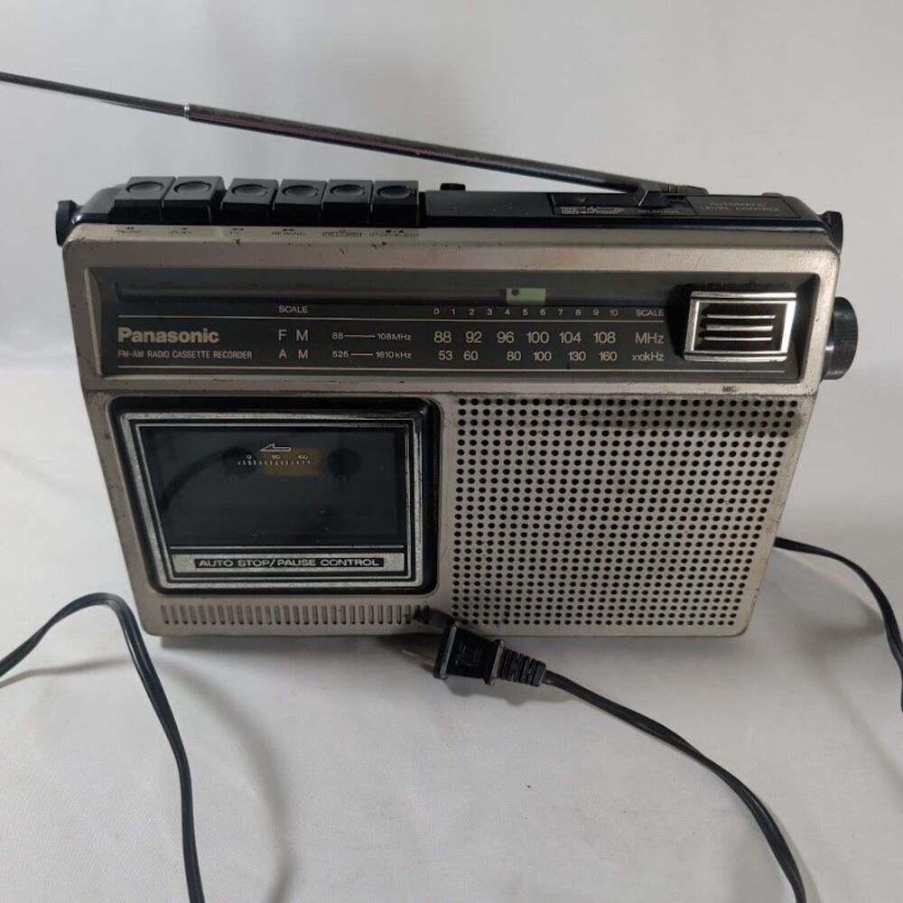 Panasonic RX-1230 AM FM Radio Cassette Recorder Radio Works, Cassette Does Not